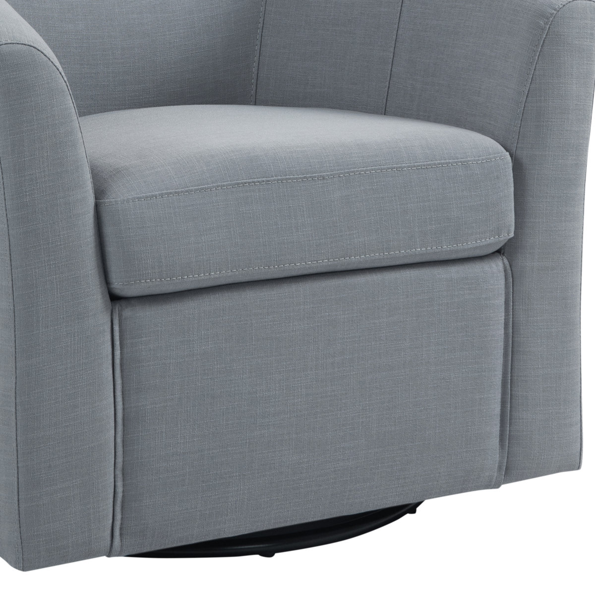Aunna Upholstered Swivel Barrel Chair